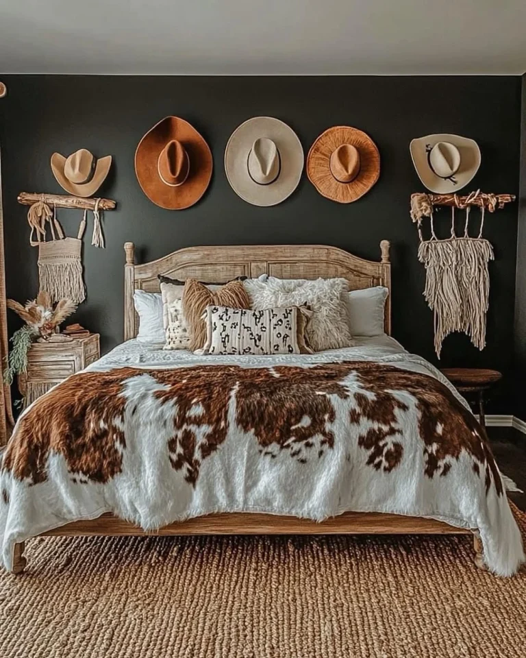 24+Stunning Western Bedroom Ideas for a Warm Ranch Style Look
